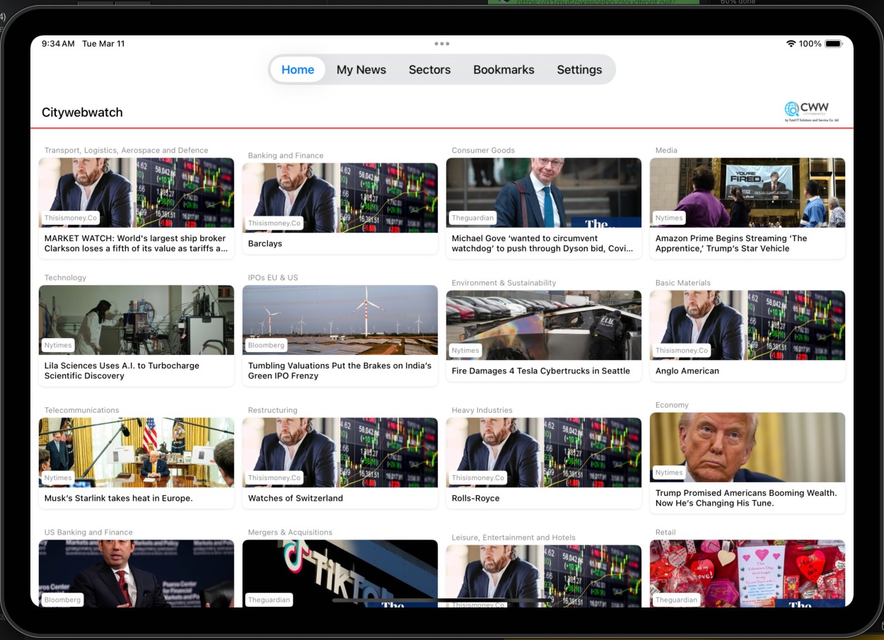 Citywebwatch news feed